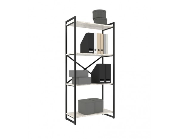 Стеллаж GUTTA 151x69x34 P4 патина/черный