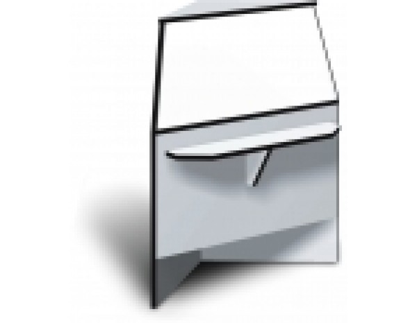 Прилавок угловой глухой наклонный Арнелла Z 50х50