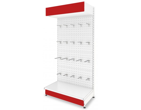 Стеллаж прямой Купец 1200 с перфорированными панелями